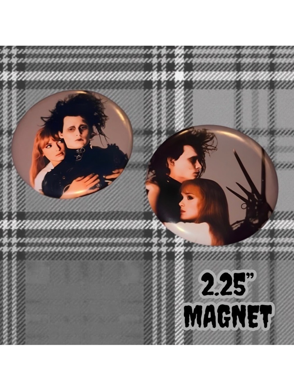 Edward Scissorhands Tim Burton Inspired 2.25" Handmade Magnet